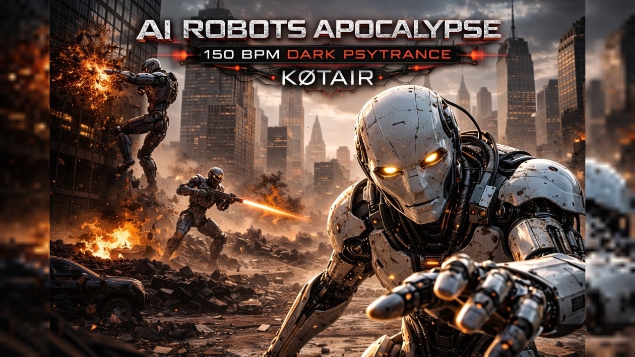 AI ROBOTS APOCALYPSE | 150 BPM DARK PSYTRANCE | KØTAIR
