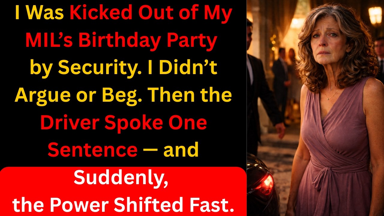 Security Dragged Me Out of My MIL’s Birthday… Then the Driver Whispered, “It’s All Yours.”