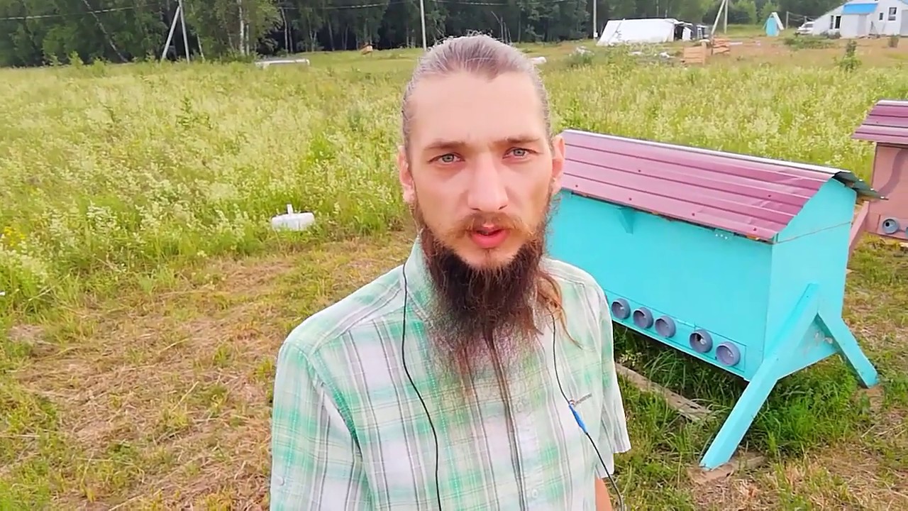 Gulstinis 32 auk&scaron;tų rėmelių avilys ekogyvenvietėje (rusų kalba)