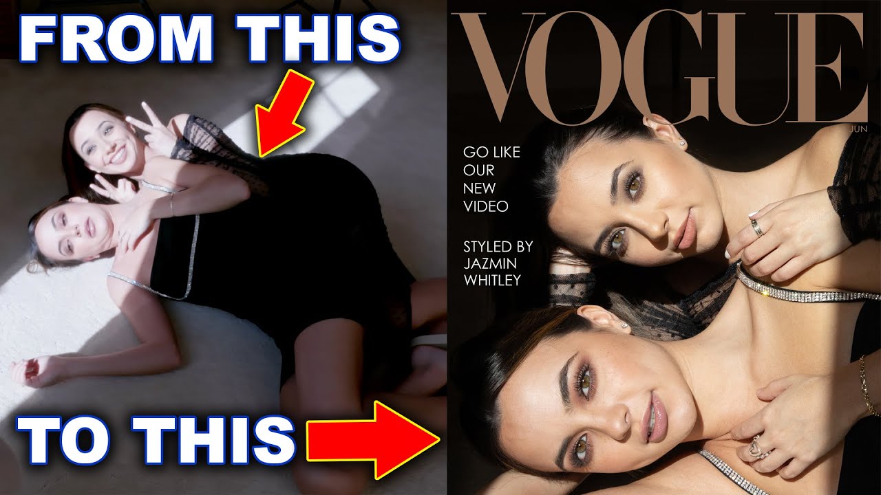 TRYING THE VOGUE CHALLENGE TikTok Trend - Merrell Twins