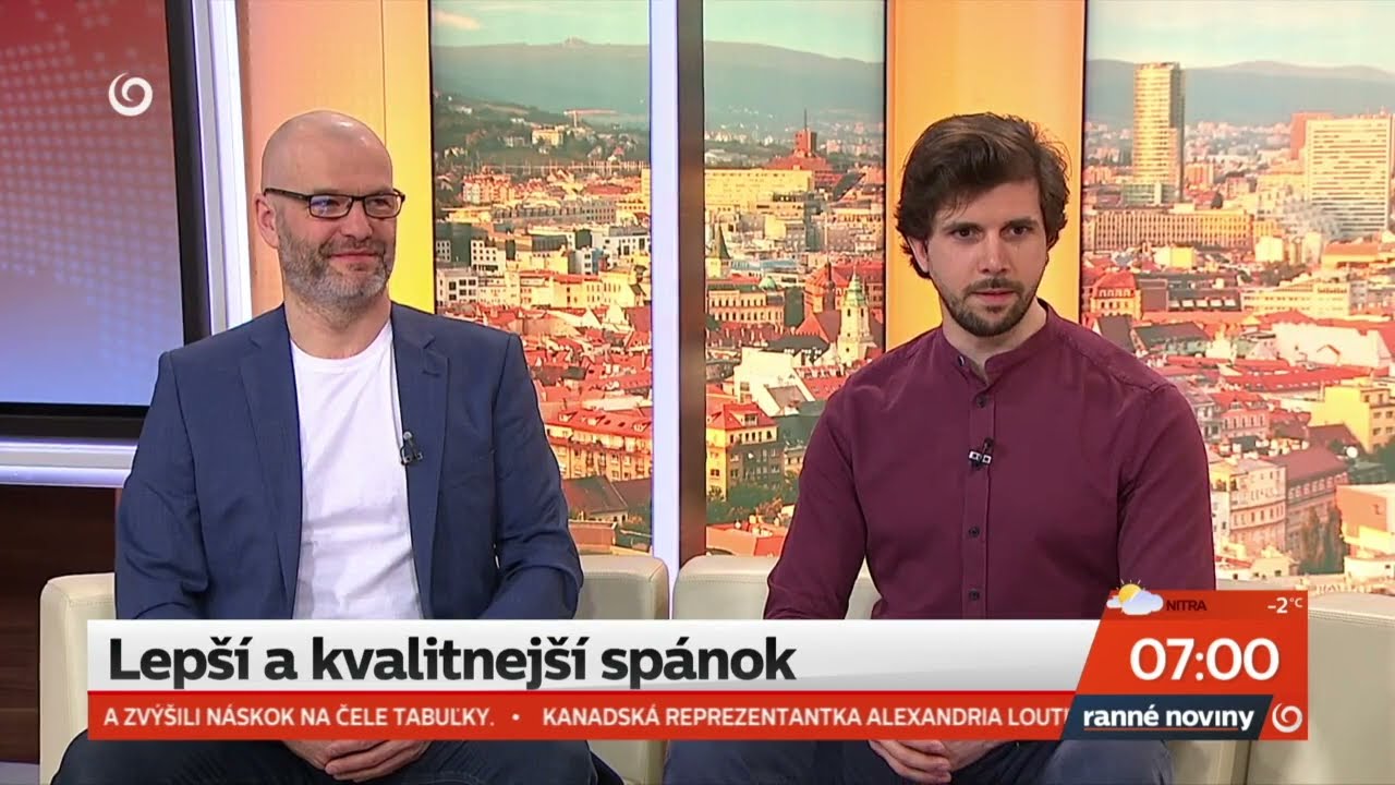 TV JOJ | Ranné noviny | Lepší kvalitnejší spánok | fyzioterapeut Csaba Csolti a vedec Tomáš Eichler