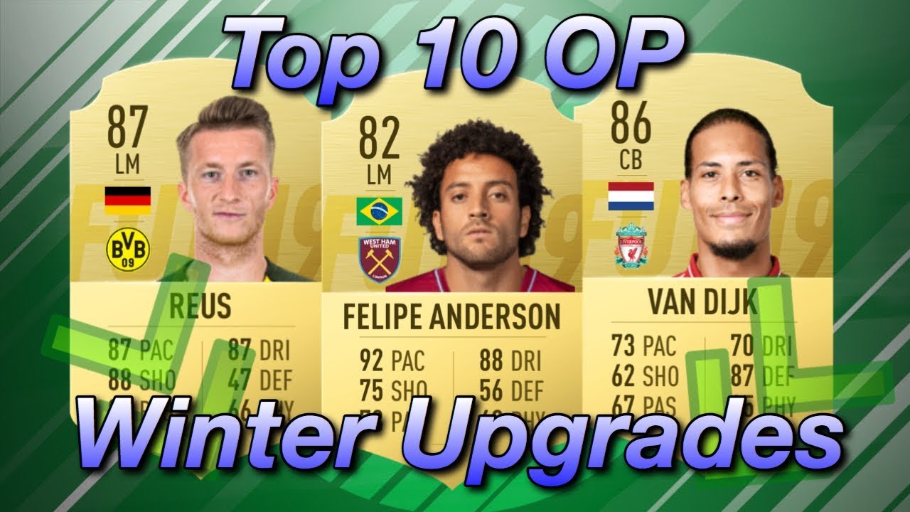 10 OVERPOWERED (OP) WINTER UPGARDES (PREDICTIONS) FIFA 19 WINTER UPGRADES!