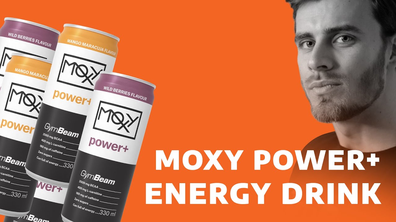 Recenzia l Moxy Power+ Energy Drink l GymBeam
