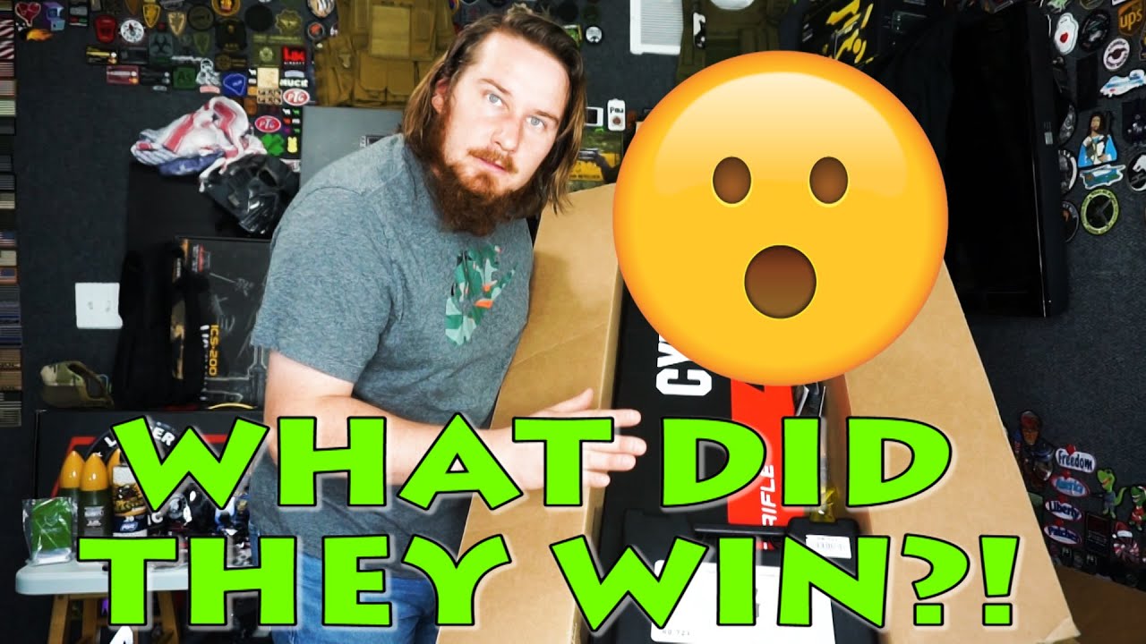 What Did The Winners Of My Giveaway Get?! (Airsoft Giveaway WINNERS UNBOXING!)