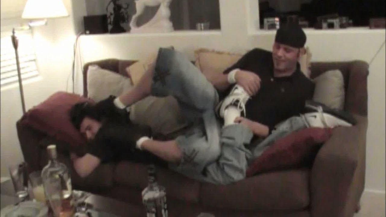 Aggressively take Cory's nikes and socks