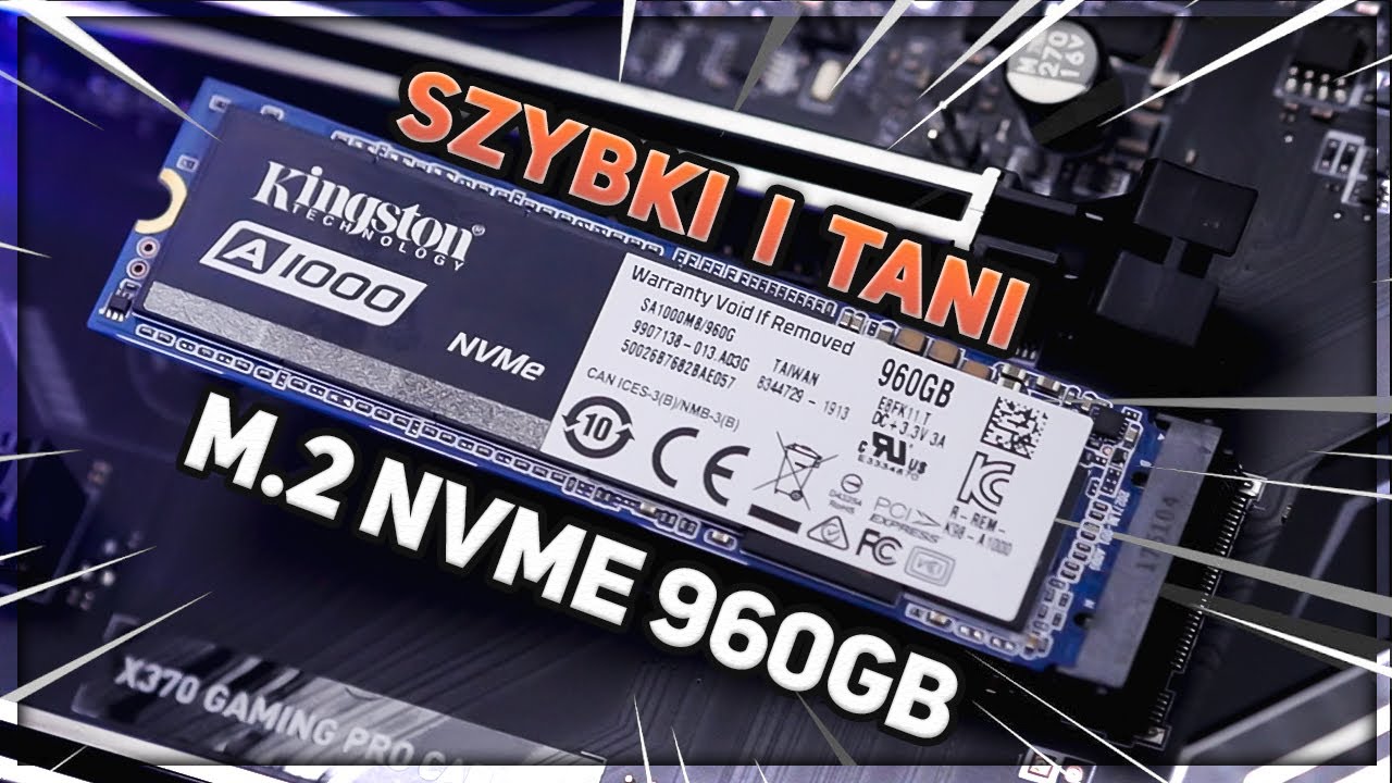 MAŁY DYSK - WIELKIE MOŻLIWOŚCI! KINGSTON A1000 M.2 NVME 960GB !