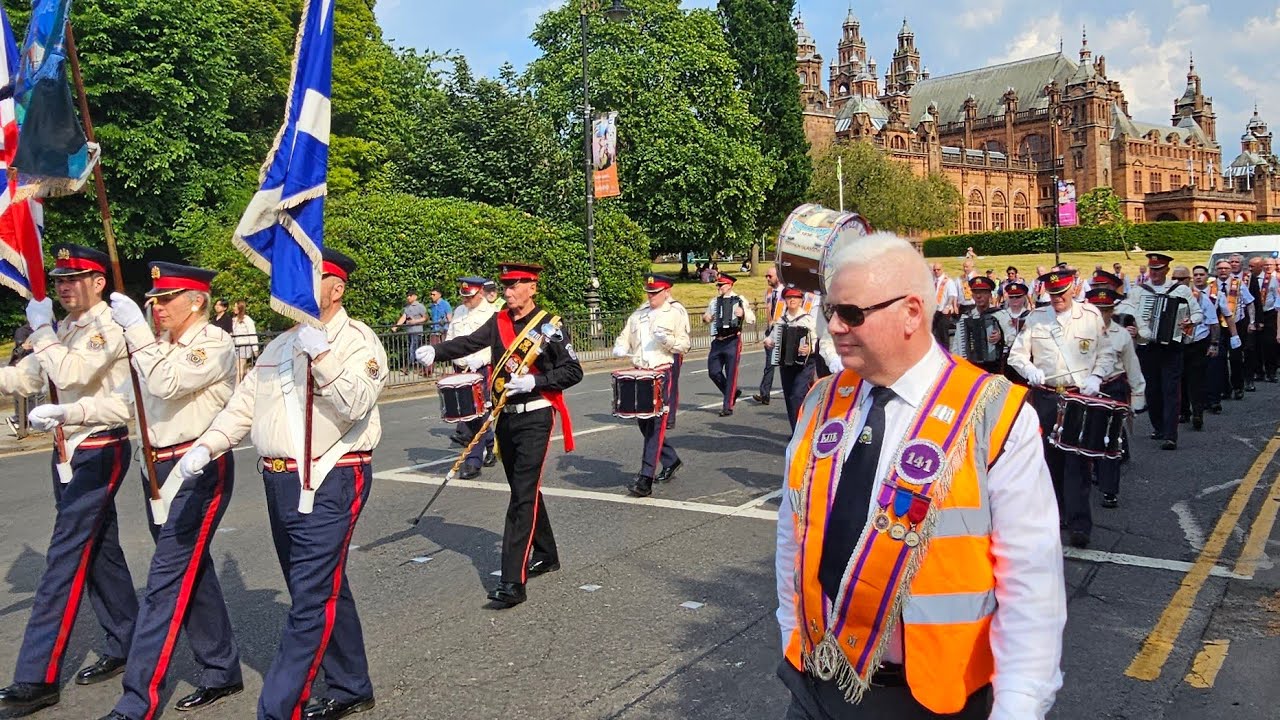 Queen Elizabeth Accordion Band - Llol 113 Partick 100th Anniversary parade 10th June 2023.