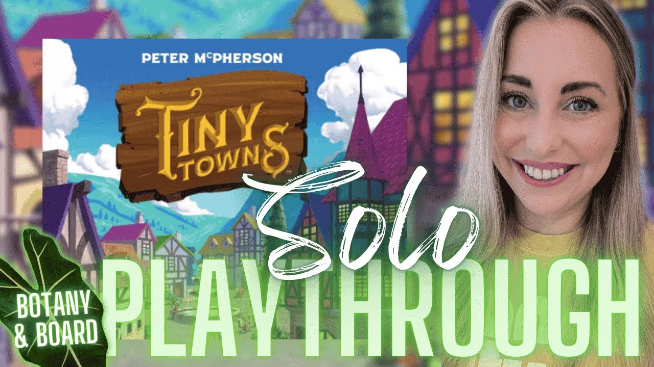 TINY TOWNS | Solo Playthrough (new style see description)