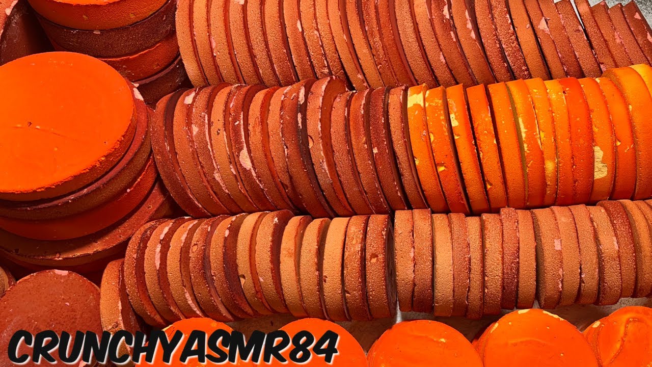 150 Red/Orange Circles | Mass Crush | Oddly Satisfying | ASMR | Sleep Aid