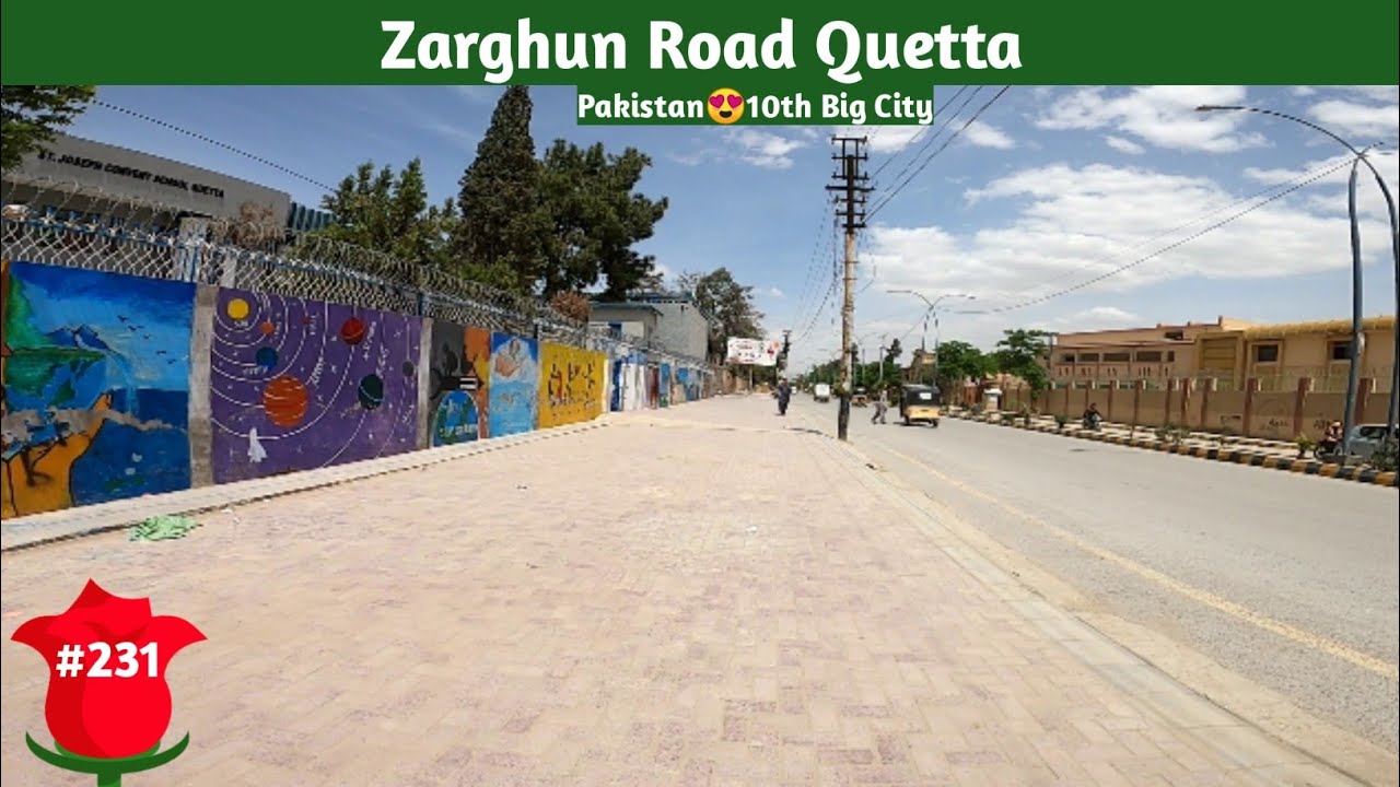 Walking In Zarghun Road Quetta #EastWalks