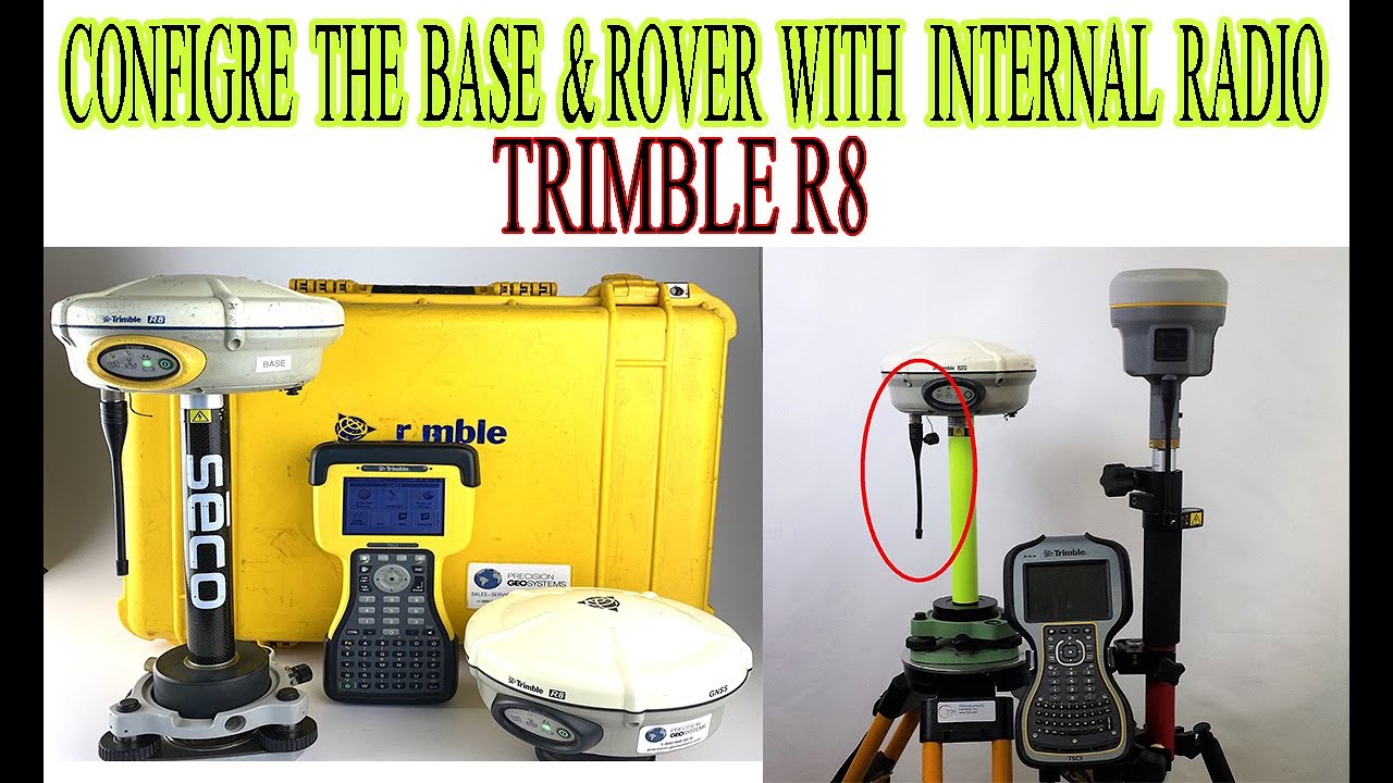 INTERNAL RADIO SURVEY :-TRIMBLE R8 BASE&ROVER START WITH INTERNAL RADIO, URDU/HINDI