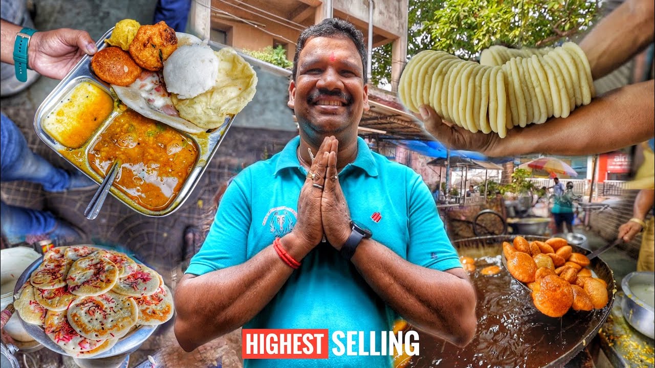 No.1 Breakfast In Bhubaneswar | Rabi Bhai Tiffin Centre | Plate Only Rs.25/- | Street Food India