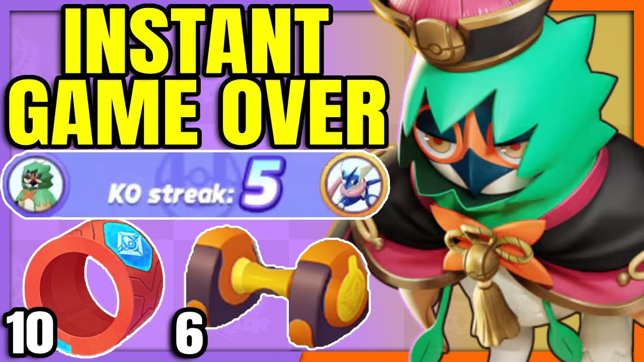 Double Fully Stacked SPIRIT SHACKLE DECIDUEYE means Game Over | Pokemon Unite