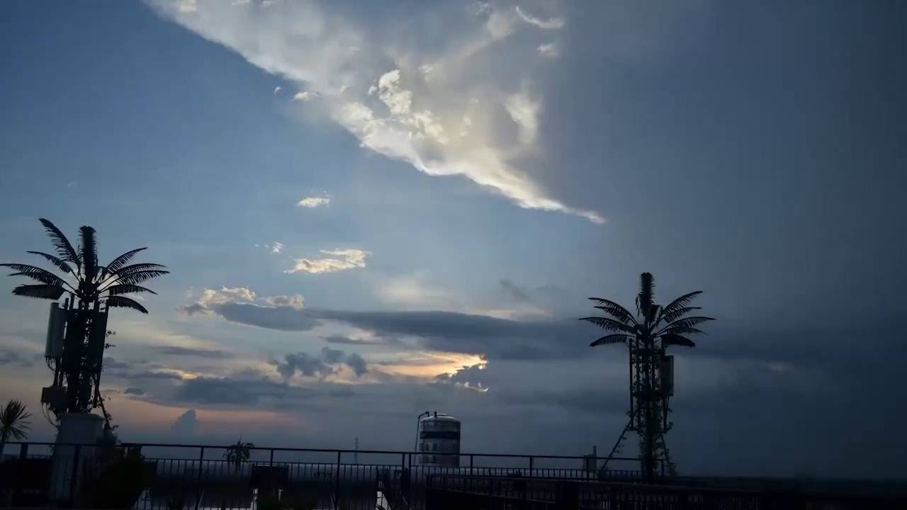 timelapse from the rooftop of EDU Hostel Jogja