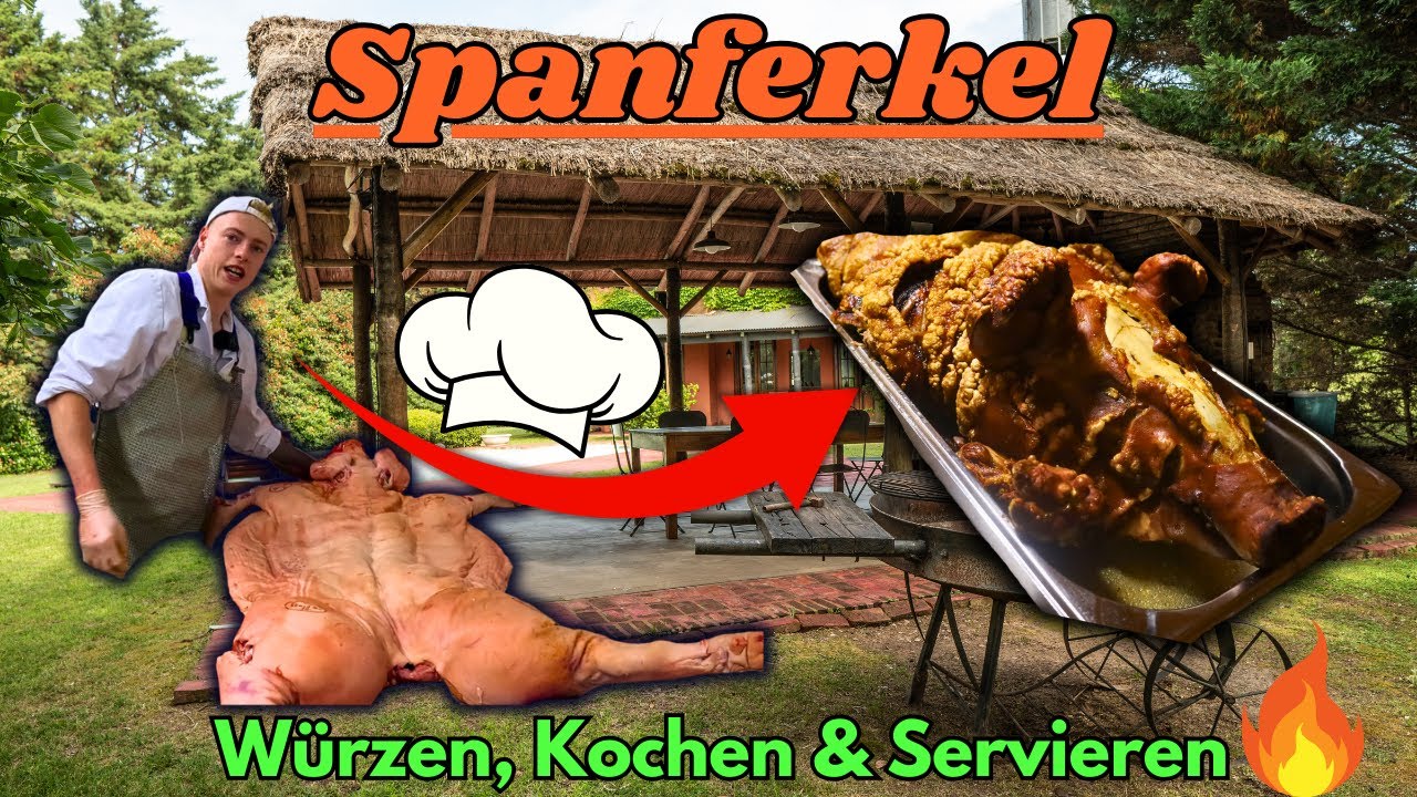 Spanferkel 🐷: Einritzen, Würzen, Kochen & Servieren!🔥