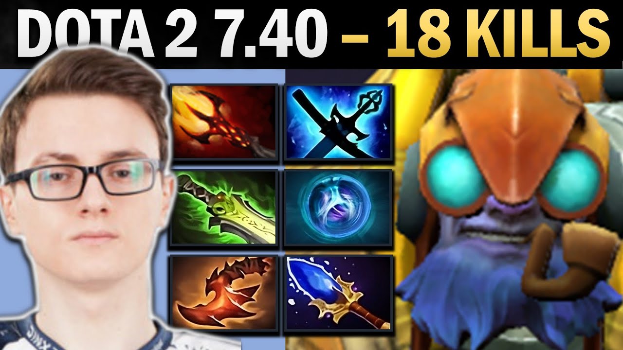 Тинкер Про Ми с Дагоном и Линкеном - Dota 7.41
