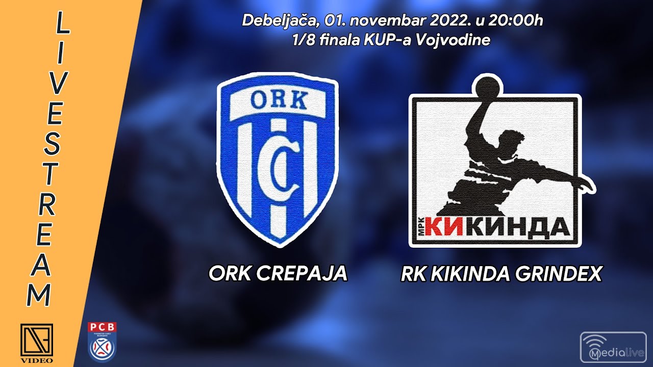 [01.11.2022.] ORK CREPAJA Crepaja - RK KIKINDA GRINDEX Kikinda (Full match Livestream)