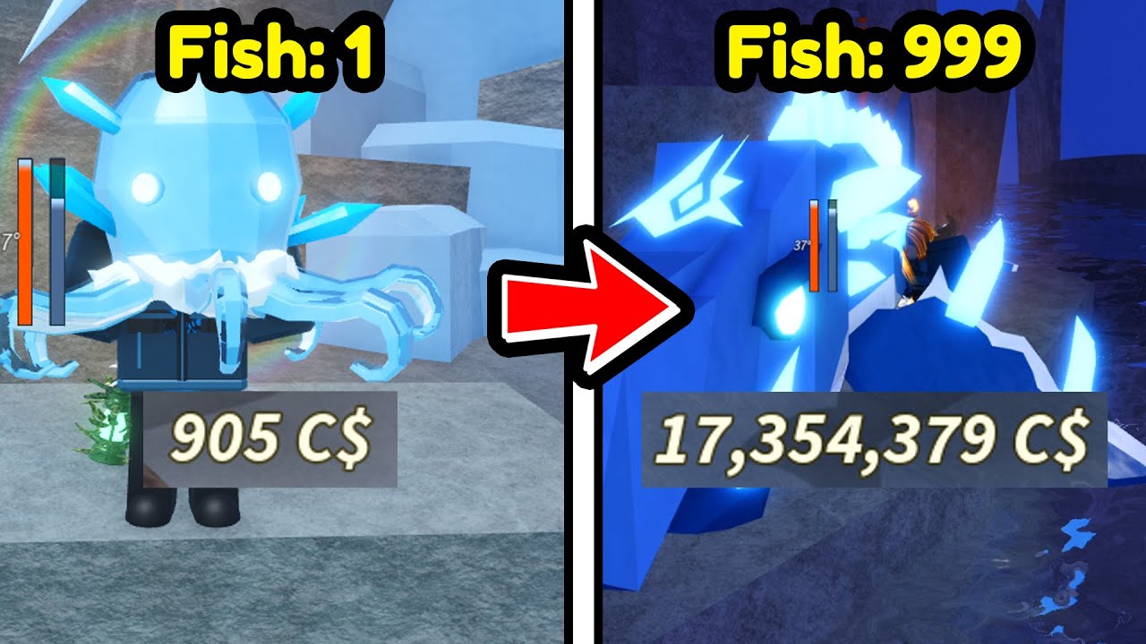 Caught Every Fish & Made Millions Using New Rod In New Update Fisch! (Roblox)