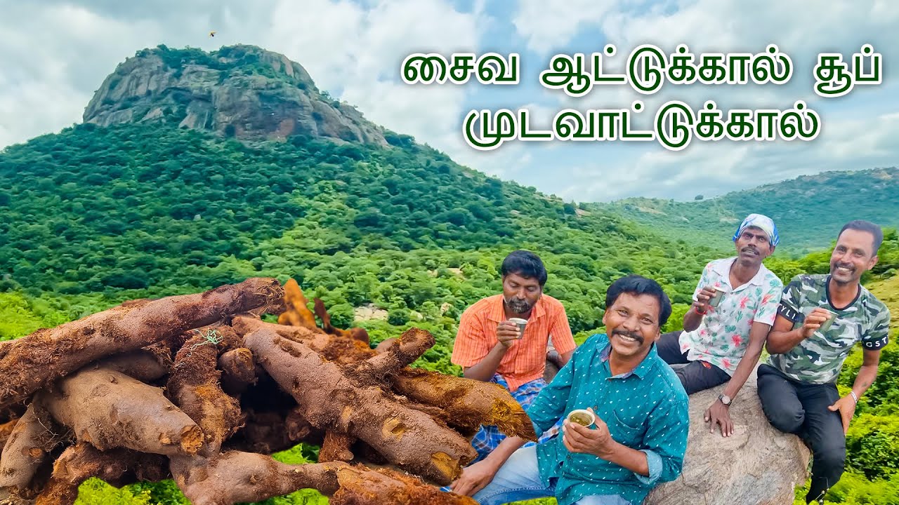 சைவ ஆட்டுக்கால் சூப்   முடவாட்டுக்கால் கிழங்கு சூப்  ( 5 to 10 mints cooking )