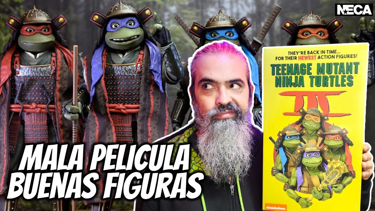 NECA TMNT MOVIE 3 1992: VHS 4 PACK - UNBOXING / REVIEW EN ESPAÑOL
