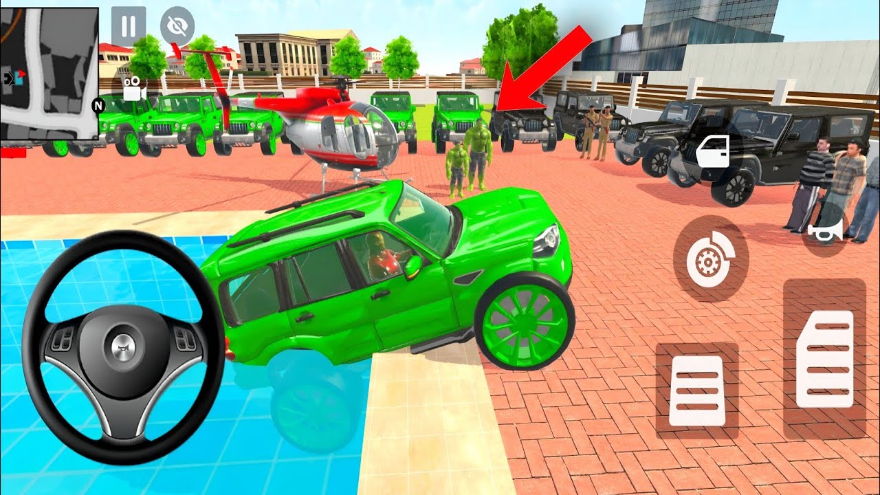 🤩 Franklin order by all brand new Thar 🤑 with hulk 💥 in indian thieft auto game 🎮 