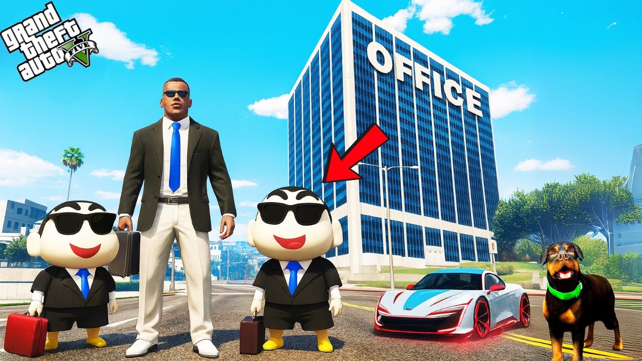 GTA 5: Franklin, Shinchan & Pinchan Started Their First Office Job! 💼🔥 | GTA 5 Bangla Gameplay