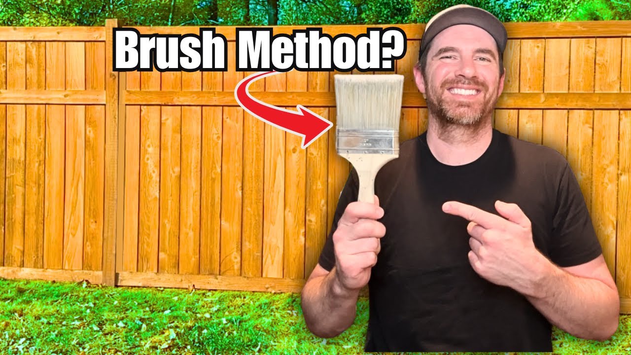 The EASIEST Way to Stain a Fence - 3 Methods Tested!