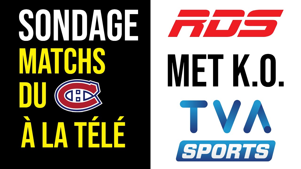 SONDAGE Télé CH  RDS met K O  TVA Sports!