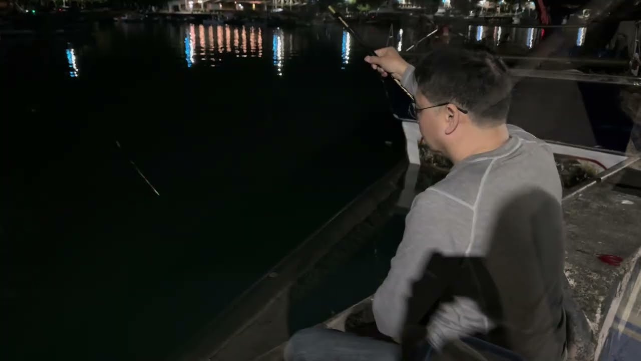 夜釣，雙弓連發，你還不來。#釣魚 #fishing #釣り 