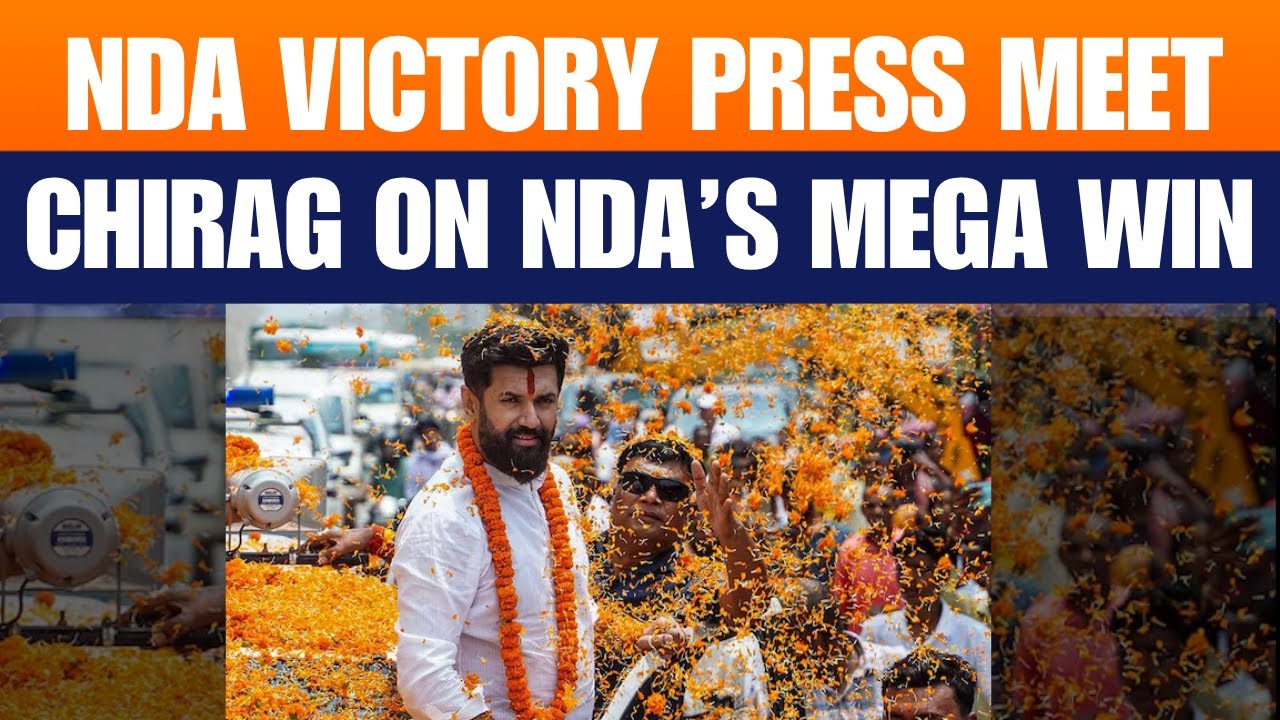 LIVE: Chirag Paswan Addresses Media After NDA&rsquo;s Massive Victory | Bihar Election 2025