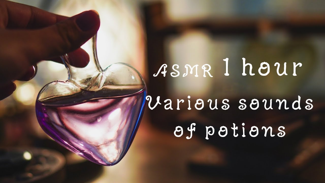 ASMR【1hour】｜(途中広告なし)色んなポーションまとめ/Various sounds of potions｜sleeping,Relaxing,睡眠,作業,No BGM