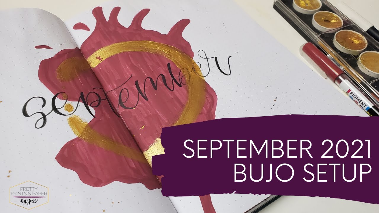 My simple September 2021 Bullet Journal set up