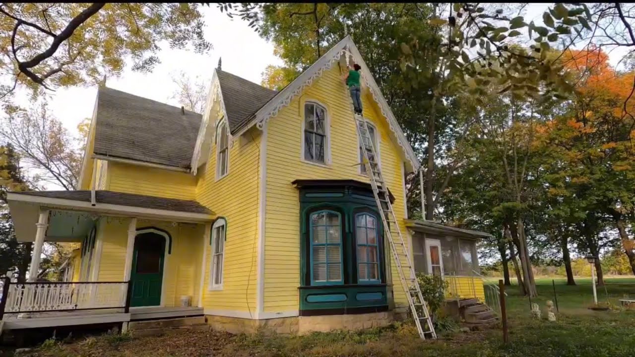Painting Higher Than Ever: Epoxy Repairs & Ladder Fears on My 1873 House