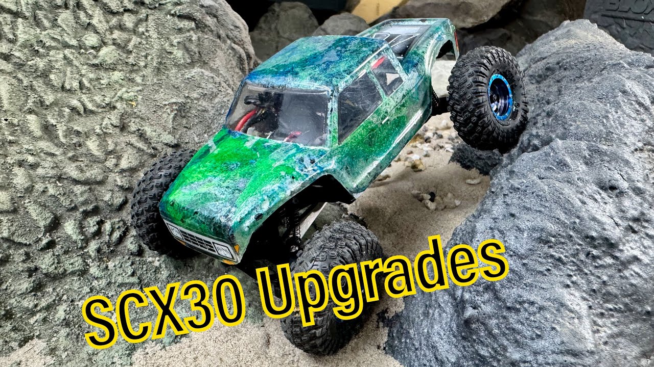 Шарнирные валы SCX30, латунные поворотные кулаки, модификация амортизаторов, усиленные тяги подве...