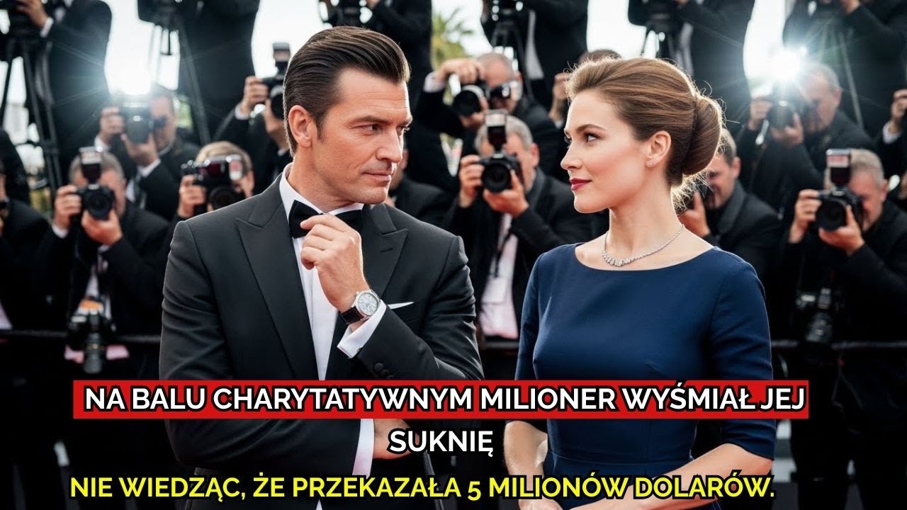 Na balu charytatywnym milioner wyśmiał jej suknię — nie wiedząc, że przekazała 5 milionów dolarów.