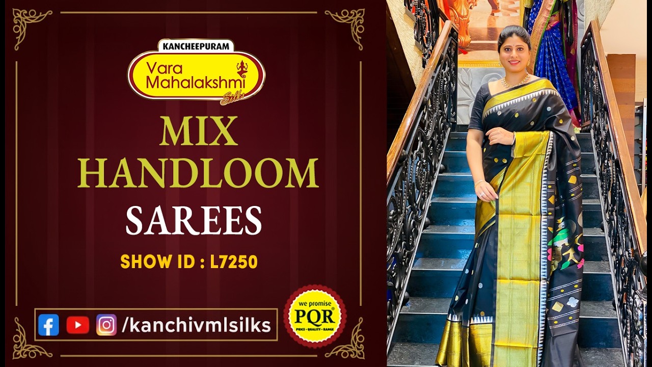 Mix Handloom Sarees | WhatsApp Number 89 0001 0002 | Kancheepuram Varamahalakshmi Silks LIVE