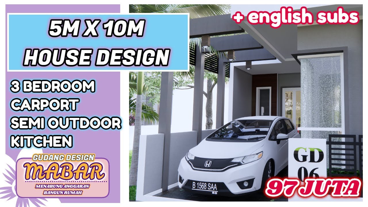 Bangun rumah minimalis 3 kamar + carport Gak sampai 100 juta lho - Semangaaat yo!! nabung2