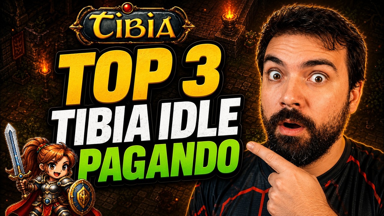 TOP 3 JOGOS IDLE ESTILO TIBIA RMT LIBERADO
