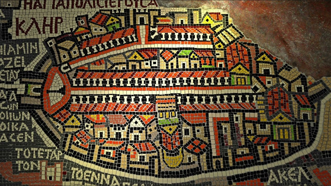How to read the Madaba mosaic map