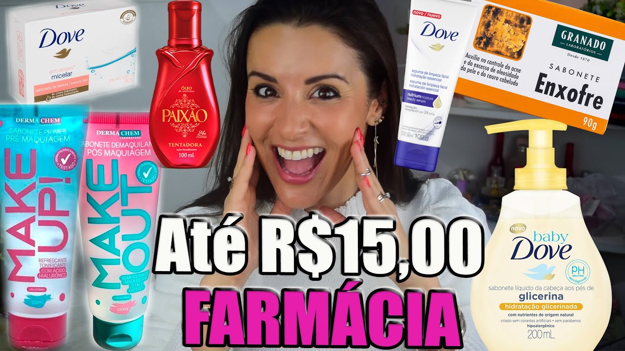 TOP 10 Baratinhos de farmácia até 15 reais | FAVORITOS que mais uso