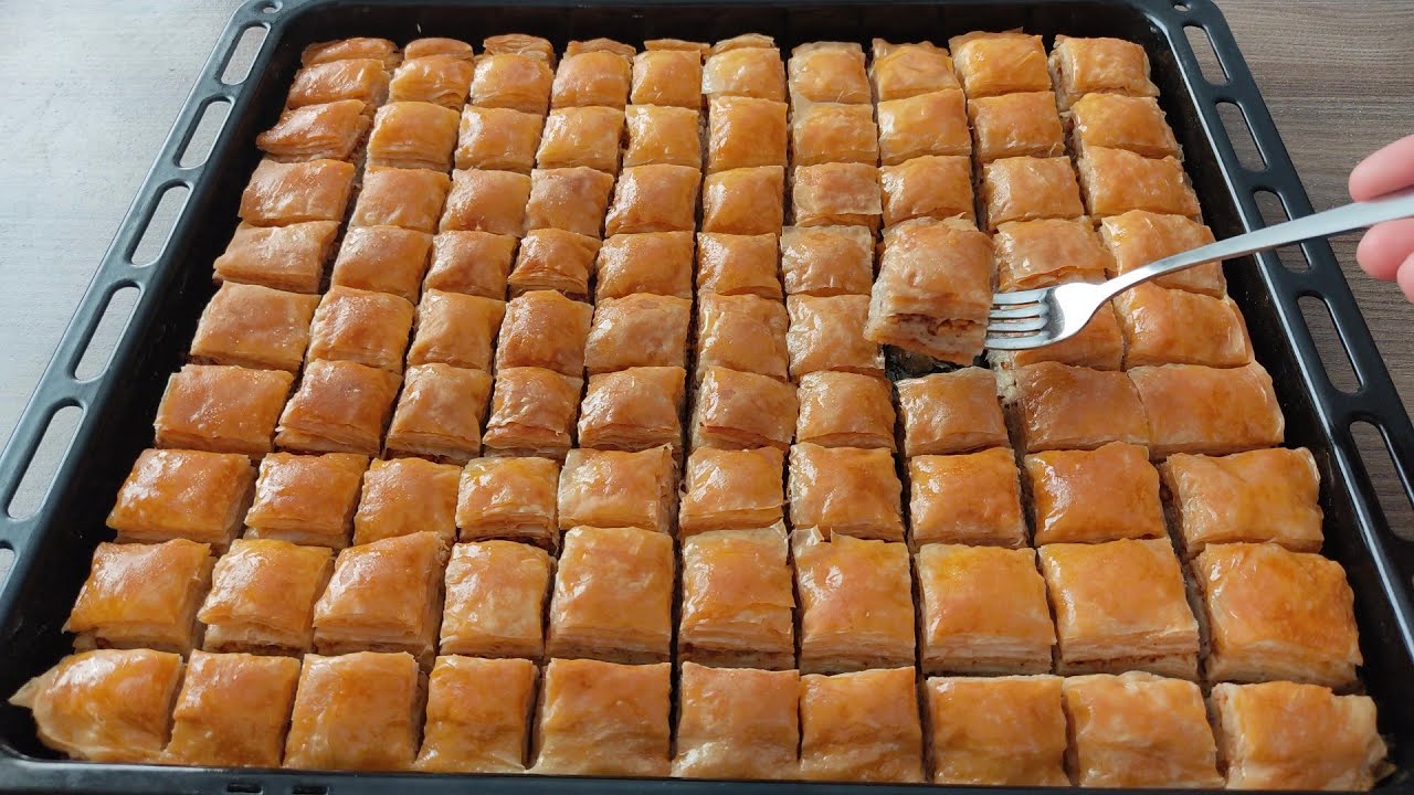 EN KOLAY BAKLAVA YÖNTEMİ BUDUR🤚YARIM SAATTE BİR TEPSİ EL AÇMASI CEVİZLİ BAKLAVA❗Tüm Püf Noktalarıyla