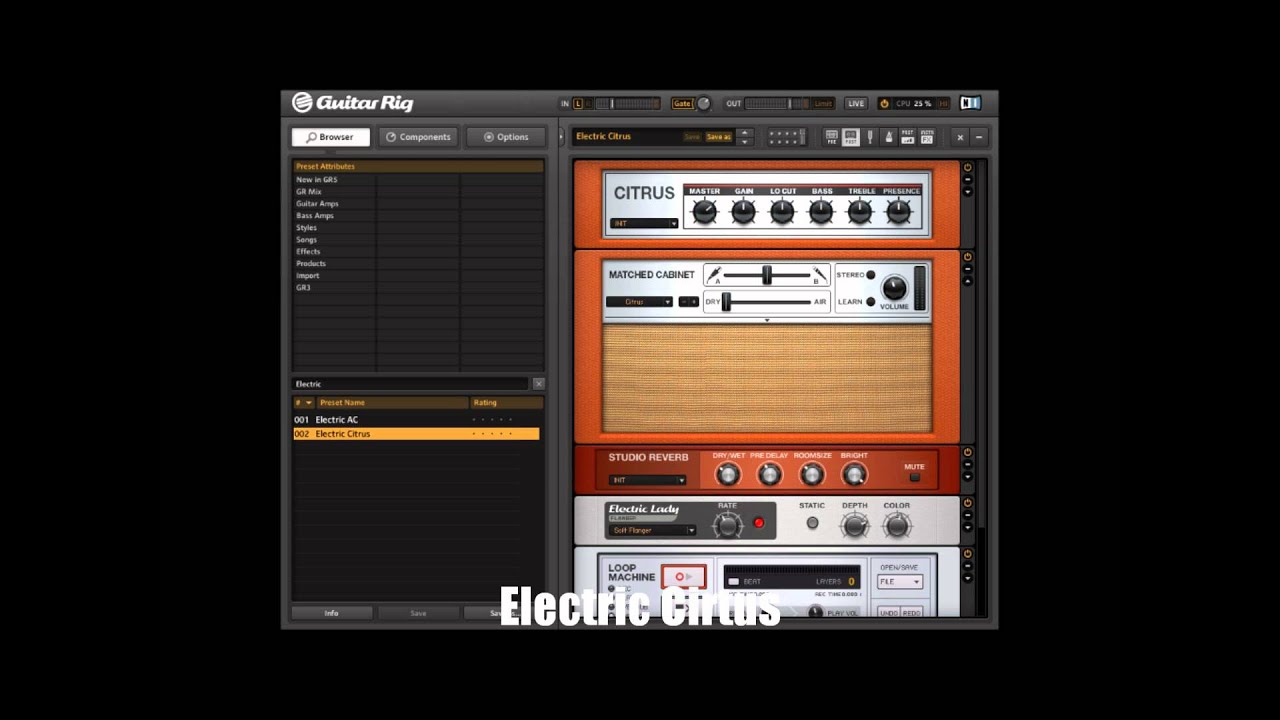 Guitar Rig 5 Presets Demos