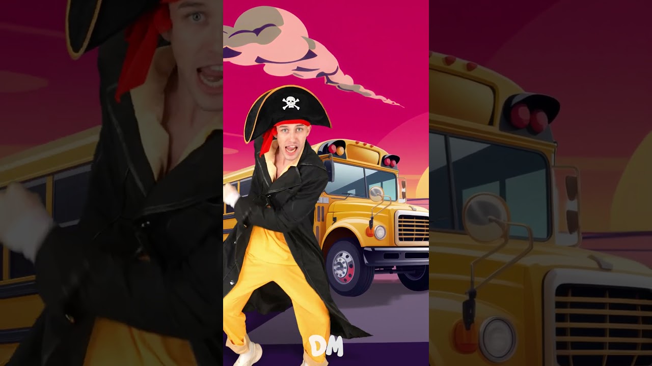 Wheels on the Bus Pirate #kidssongs #funny
