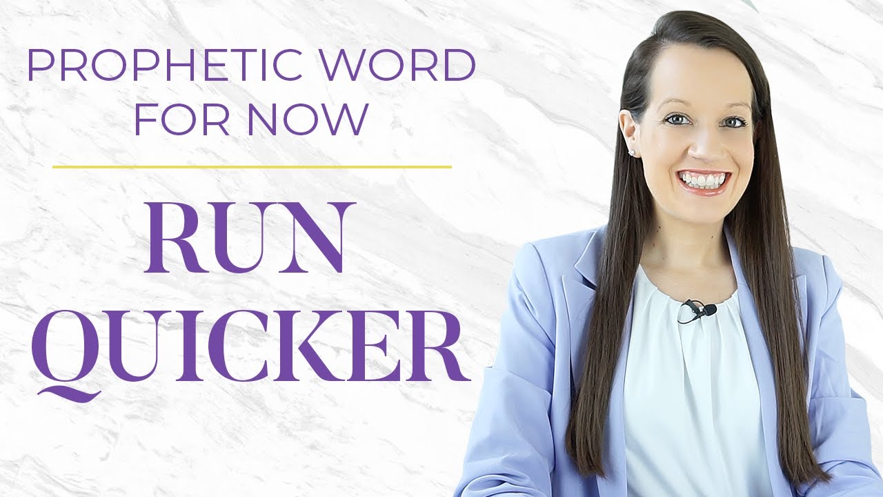 Prophetic Word: Run Faster 🏃🏼‍♀️