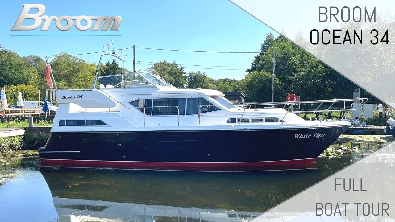 Broom Ocean 34 | Full Boat Tour | For Sale With Broom Boat Sales