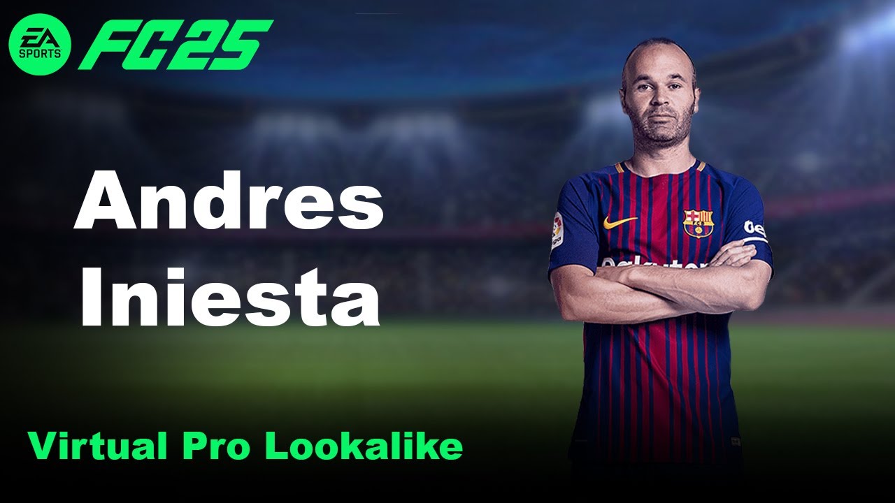 Andres Iniesta - EA FC 25 Lookalike for Clubs and Career mode