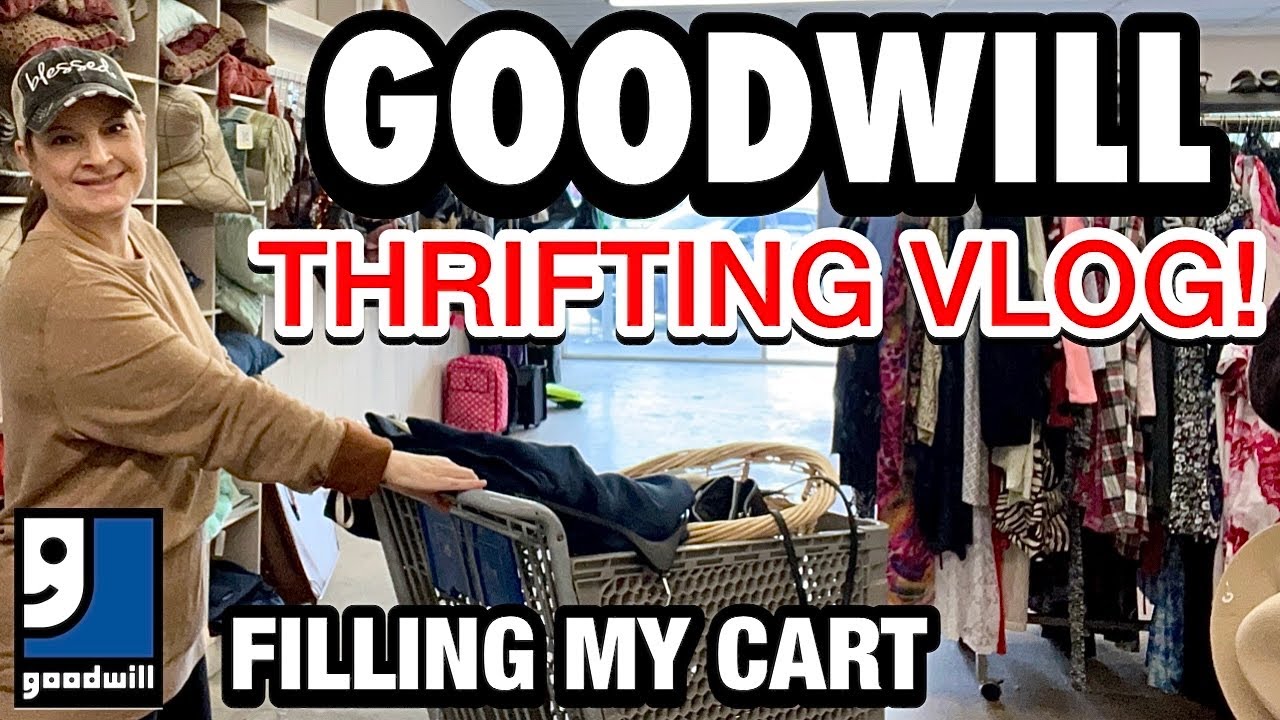 WHAT A SCORE THRIFTING IN GOODWILL TODAY! THRIFT WITH ME VLOG + A HUGE STYLED THRIFT SHOPPING HAUL