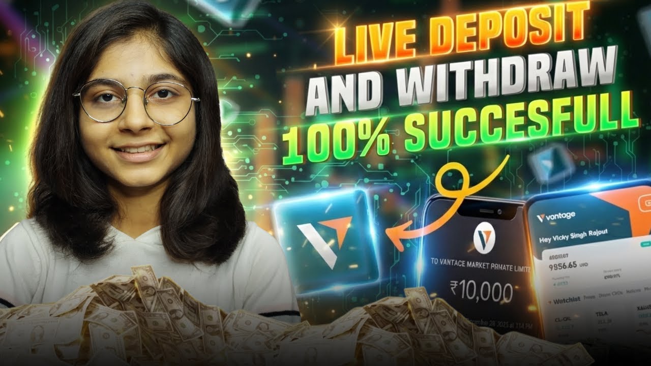 How to create account on vantage & how to deposit and withdraw | step by step