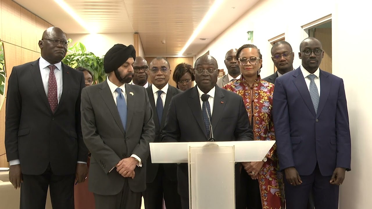 Tiémoko Meyliet reçoit le candidat américain pour l'élection présidentielle de la Banque mondiale