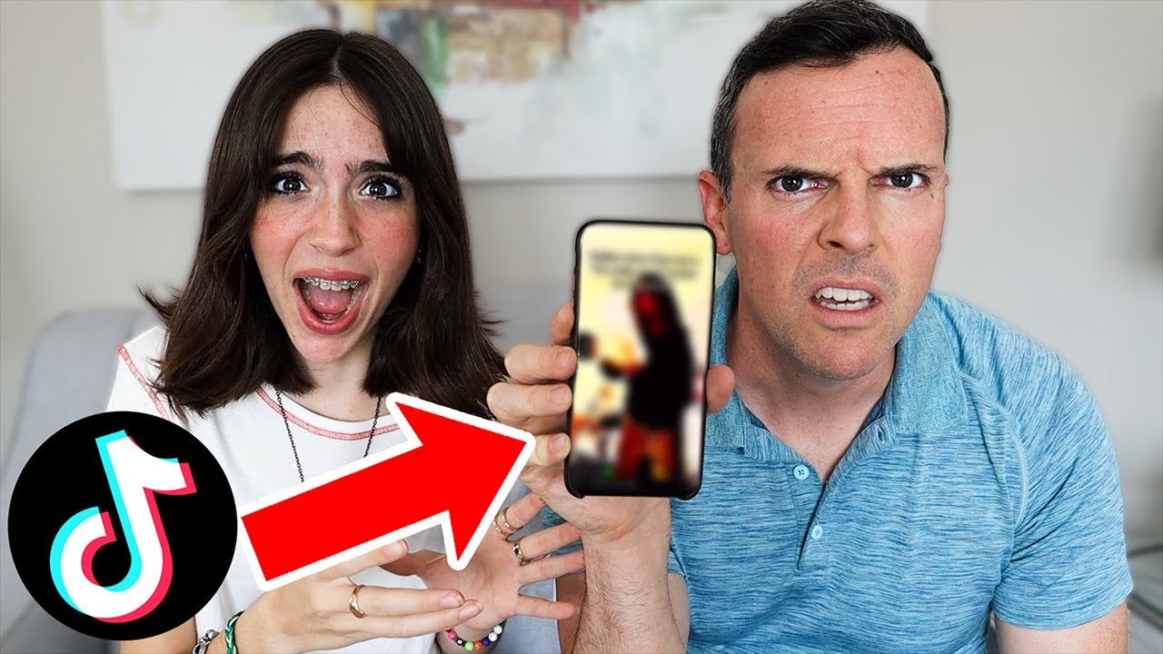 Dad Reacts To My SECRET TIKTOKS!!